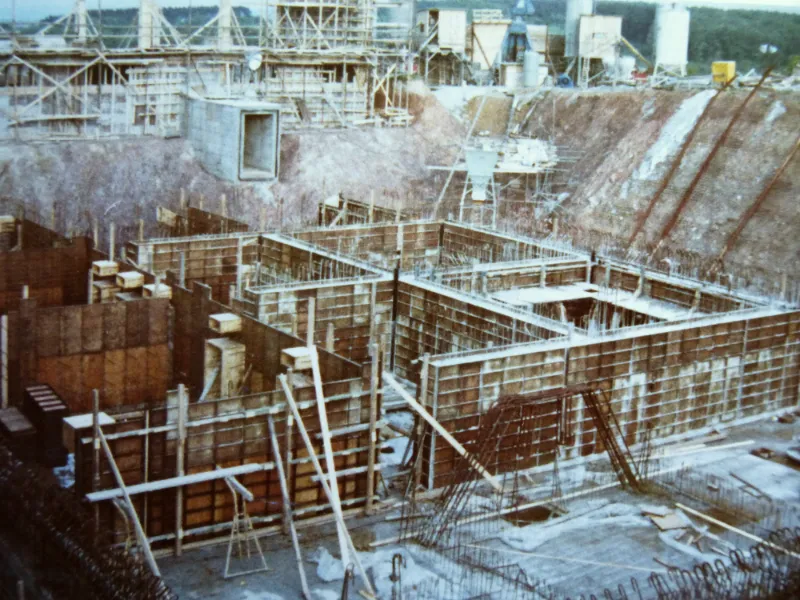 Bunkeranlage im Rohbau